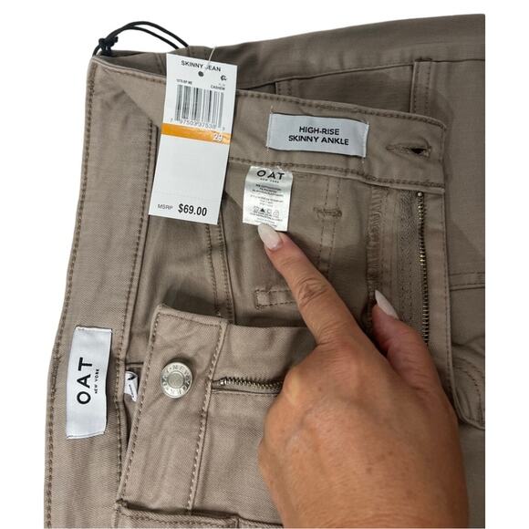 Oat NYC High Rise Skinny Ankle Stretch Pants-NWT‎ Size 29 - Picture 2 of 8